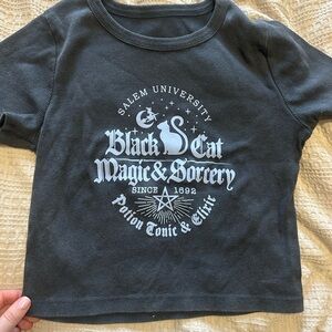 Black Cat Magic & Sorcery Graphic Tee - Black